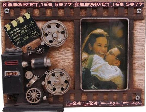Metal Çerçeve Sinema Projektörü Dekorlu Dekoratif Hediyelik - Image 1