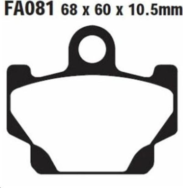 EBC FA081 YAMAHA XV250 VIRAGO 89-94 , XT600 TENERE 84-86 ÖN FREN BALATASI - Image 1