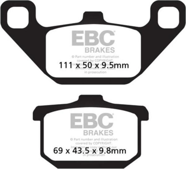 EBC FA085 KAWASAKI VN1500 88-99 ÖN-ARKA FREN BALATASI - Image 1