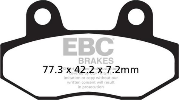 EBC FA086HH HYOSUNG COMET250/ GT650 ÖN ARKA SINTER FREN BALATASI - Image 1