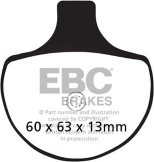 EBC FA094 HARLEY DAVIDSON FXD/FXS 84-89 ÖN FREN BALATASI - Image 1