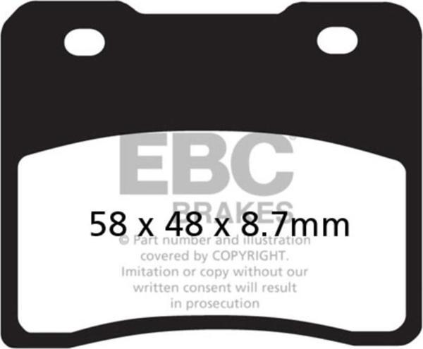 EBC FA102 SUZUKI RG250 , GSX400 ÖN FREN BALATASI - Image 1