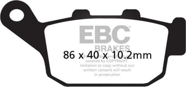 EBC FA140 HONDA CB400 , CBR400 ORGANİK ARKA FREN BALATASI - Image 1