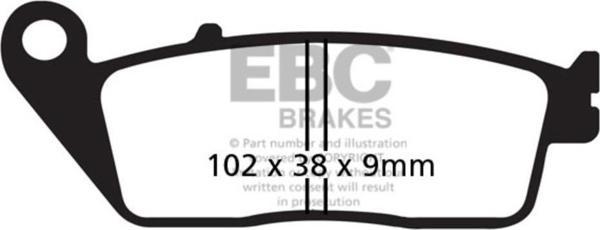 EBC FA142 HONDA CBR 250 , SUZUKI GW250 INAZUMA ÖN FREN BALATASI - Image 1