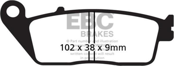 EBC FA142HH HONDA ST1100 PAN , KAWASAKI Z800 SINTER ÖN FREN BALATASI - Image 1