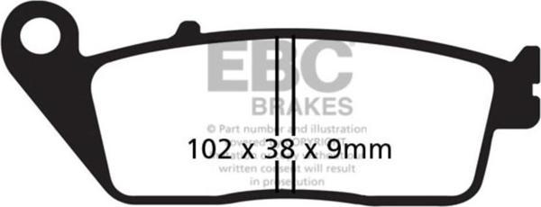 EBC FA142V HONDA CB/CBR650 , KAWASAKI VERSYS 650,Z750 ÖN FREN BALATASI - Image 1