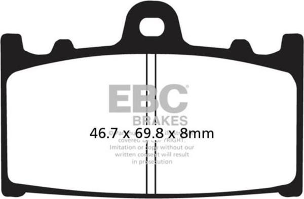 EBC FA158 KAWASAKI ZZR600 , KLZ1000 VERSYS ÖN FREN BALATASI - Image 1