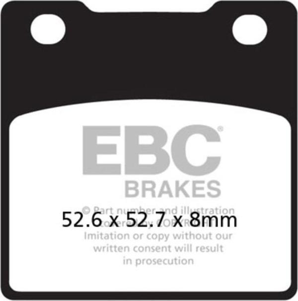 EBC FA161HH KAWASAKI ZZR1100 , ZX-12R SINTER ARKA FREN BALATASI - Image 1