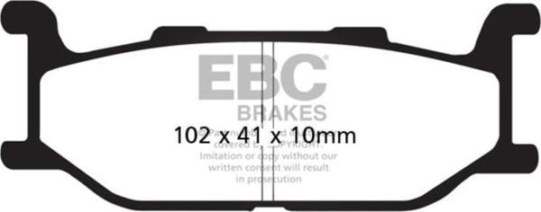 EBC FA179HH YAMAHA XV-XVS 900/950/1300 SINTER ÖN FREN BALATASI - Image 1