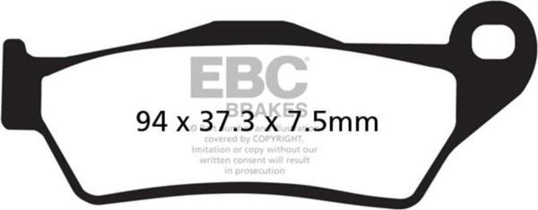 EBC FA181V DUCATI MULTISTRADA 950/1200 YARI SINTER ARKA FREN BALATASI - Image 1