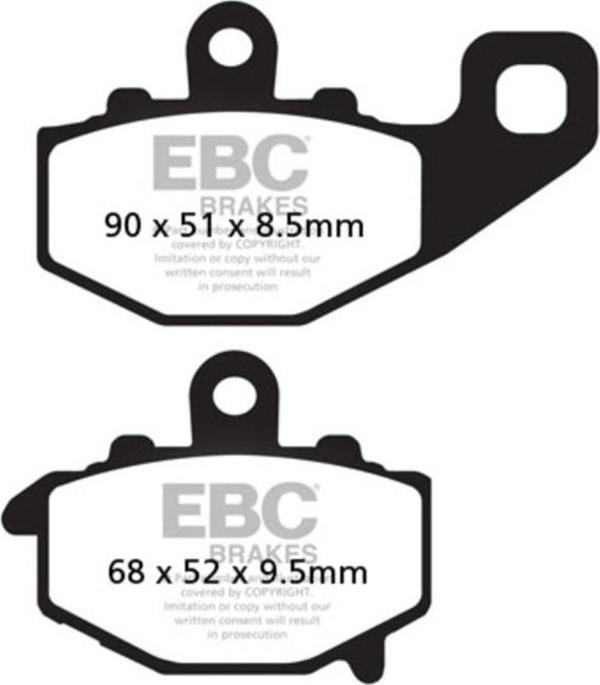 EBC FA192HH KAWASAKI ZX10 -R 04-10 , Z 1000  11-21 SİNTER ARKA FREN BALATASI - Image 1