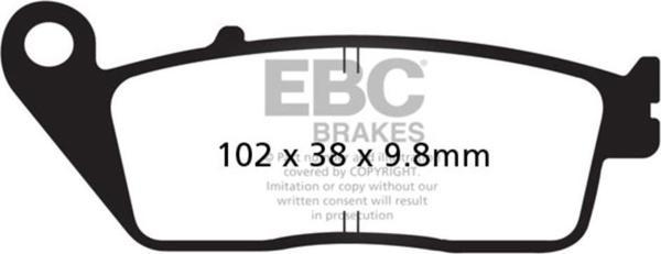 EBC FA196 HONDA NC700 , CBR 250 ,CB/CBR500 ÖN FREN BALATASI - Image 1