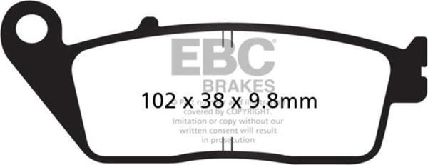 EBC FA196V YAMAHA MT-01 YARI SİNTER ARKA FREN BALATASI - Image 1