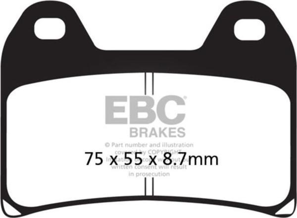 EBC FA244 YAMAHA XT600 X 04-16 , KTM 690/790/890 ÖN FREN BALATASI - Image 1