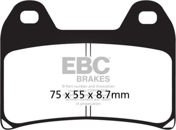 EBC FA244HH KTM 1290/1190/1090/1050 SİNTER ÖN FREN BALATASI - Image 1