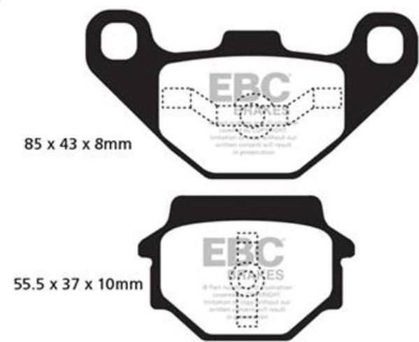 EBC FA251 HUSQVARNA TE350/510/610 90-91 ÖN FREN BALATASI - Image 1