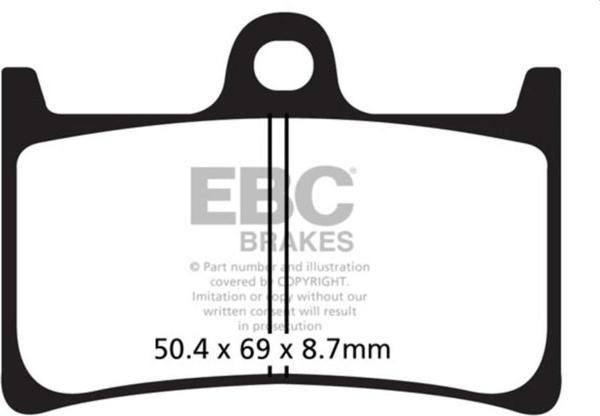 EBC FA252HH YAMAHA MT-07 / MT-09 SİNTER ÖN FREN BALATASI - Image 1