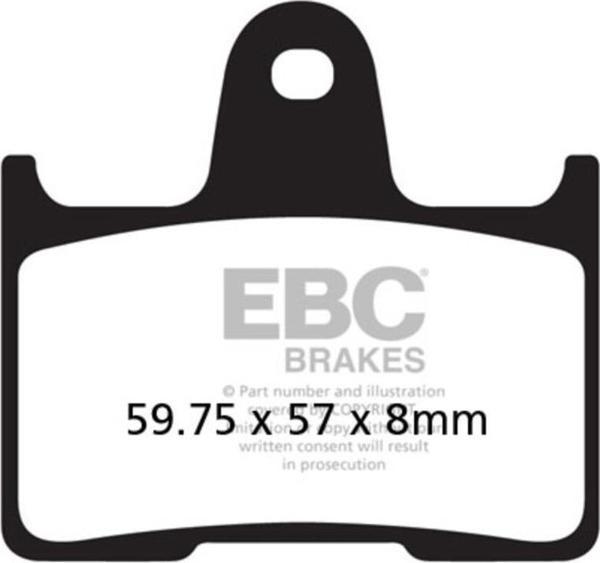 EBC FA254 HONDA CB400 99-03, GSXR600 04-05 , HD XL883/1200 ORGANİK ARKA FREN BALA - Image 1
