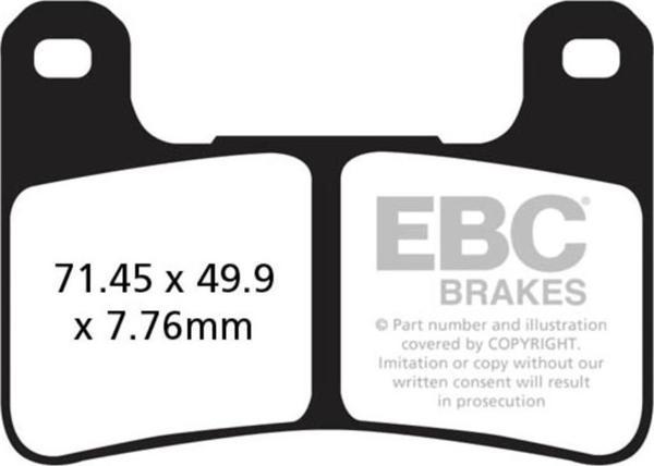 EBC FA379HH KAWASAKI ZX10R ,Z1000,VERSYS1000,SUZUKI GSXR600,750,DL1000 SINTER ÖN FR - Image 1