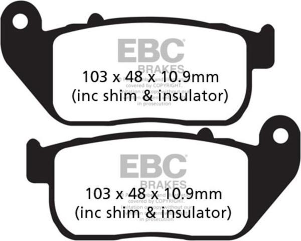EBC FA381V HARLEY DAVIDSON XL883/XL1200 SPORTSTER 04-13 YARI SINTER ÖN FREN BALATA - Image 1