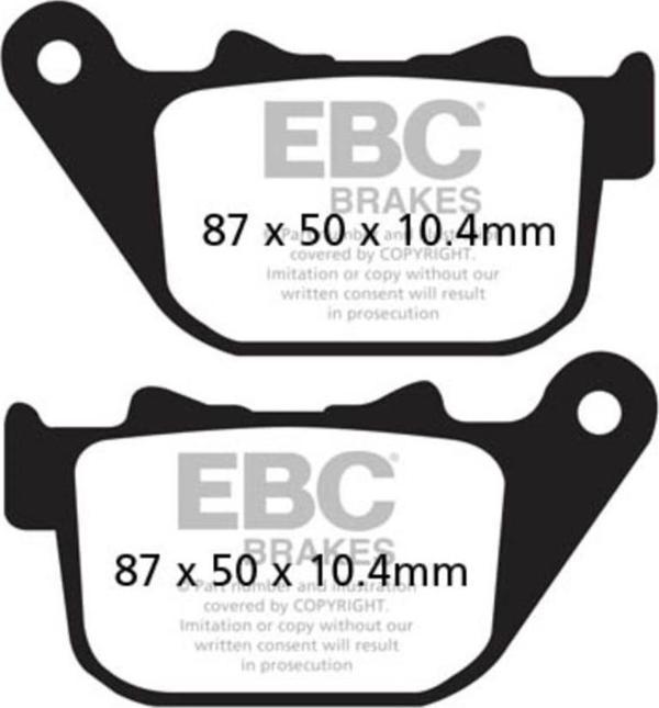 EBC FA387 HARLEY DAVIDSON XL883/XL1200 SPORTSTER 04-13 ARKA FREN BALATASI - Image 1