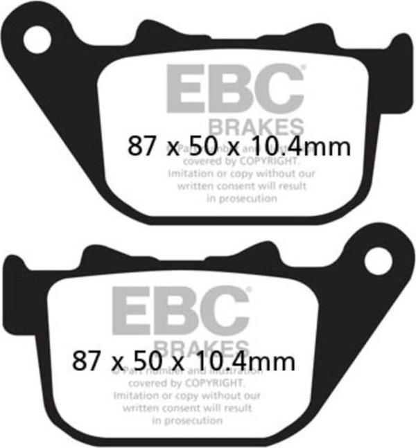 EBC FA387V HARLEY DAVIDSON XL883/XL1200 SPORTSTER 04-13 YARI SINTER ARKA FREN BALA - Image 1