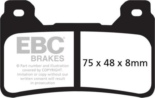 EBC FA390HH HONDA CBR600RR/1000RR 05-16,CB1000 09-15 , VFR800F 14-18 SINTER ÖN FREN - Image 1