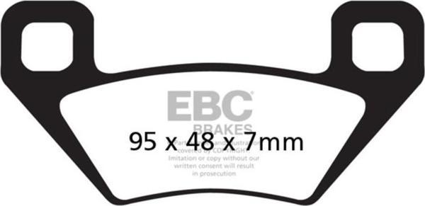 EBC FA395R ARCTIC CAT ATV ÖN ARKA SINTER FREN BALATASI - Image 1