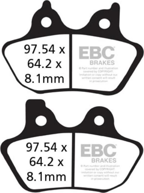 EBC FA400HH HARLEY DAVIDSON 03-11 ÖN ARKA SINTER FREN BALATASI - Image 1
