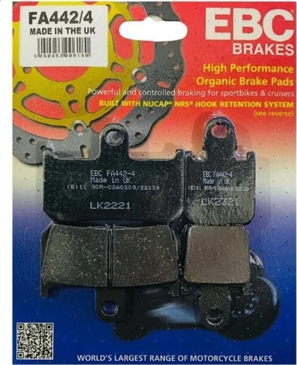 EBC FA442/4 YAMAHA YZF-R1 , MT01 (6 Piston Caliper) 07-14 ÖN FREN BALATASI - Image 1