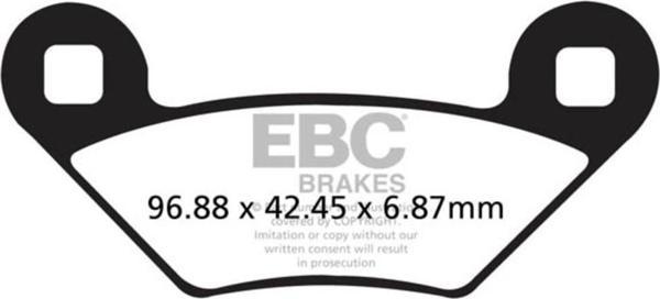 EBC FA475R POLARIS SPORTSMAN 400/570/800/1000 SINTER ÖN ARKA FREN BALATASI - Image 1