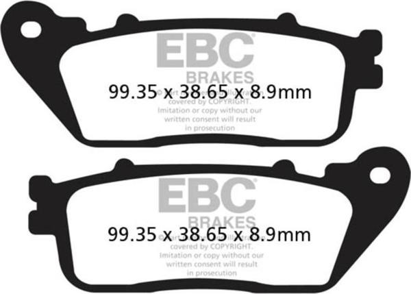 EBC FA488HH HONDA VFR800 , CB1000R , VFR1200 F/FA 10-16 SINTER ÖN FREN BALATASI - Image 1