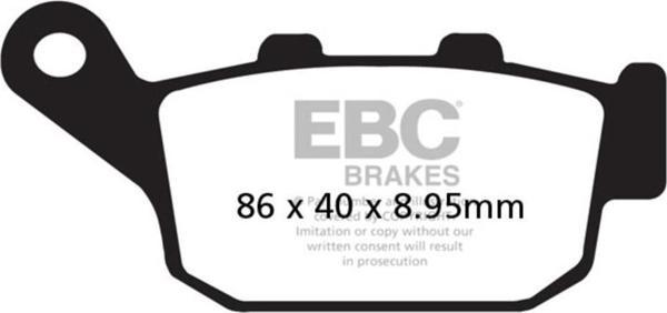 EBC FA496 HONDA CBR250 R 11-13, CB650F 14-20, SUZUKI VSTROM250 ,INAZUMA ARKA FREN - Image 1