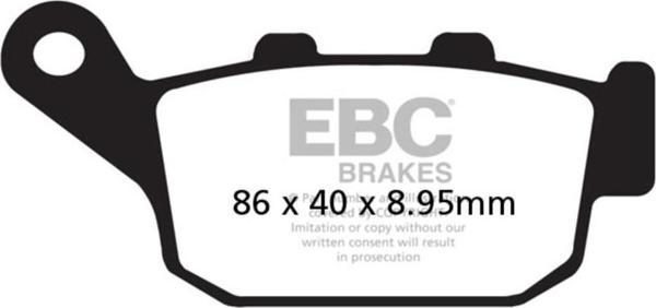 EBC FA496HH HONDA NC750X , X-ADV, INTEGRA 750, CB/CBR650R SINTER ARKA FREN BALATASI - Image 1