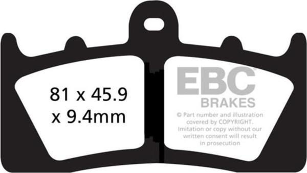 EBC FA613HH BMW K1600 GT/GTL SINTER ÖN FREN BALATASI - Image 1
