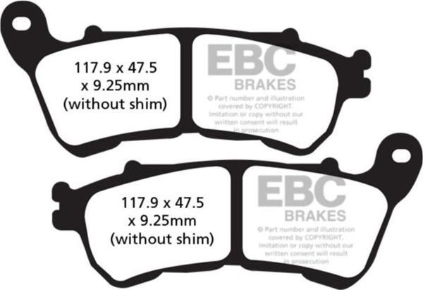EBC FA640V HD XL883-XL1200 IRON SPORTSTRER 14-20 ÖN FREN BALATASI - Image 1