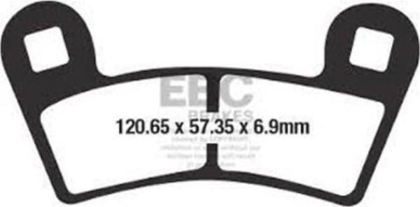 EBC FA657R POLARIS RZR900/RZR1000 15-19 SINTER ÖN FREN BALATASI - Image 1