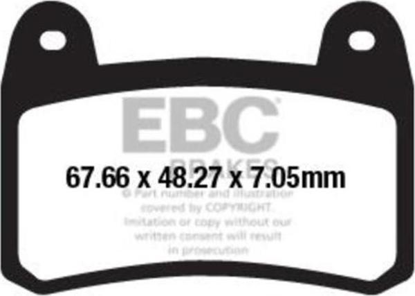EBC FA658 BENELLI TRK/BN251 - CF MOTO NK150 ÖN FREN BALATASI - Image 1