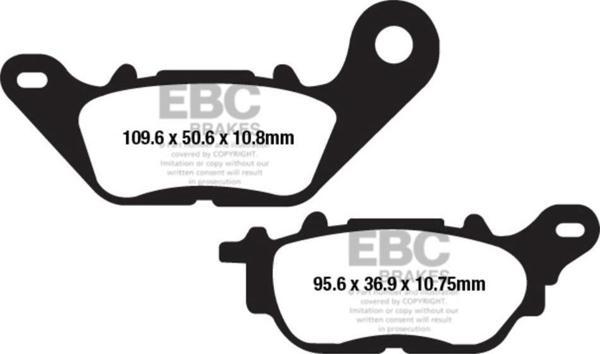 EBC FA662 YAMAHA MT25 / R25 15-21 ARKA FREN BALATASI - Image 1