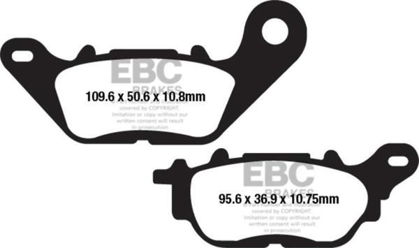 EBC FA662HH YAMAHA MT25 / R25 15-21 ARKA SINTER FREN BALATASI - Image 1