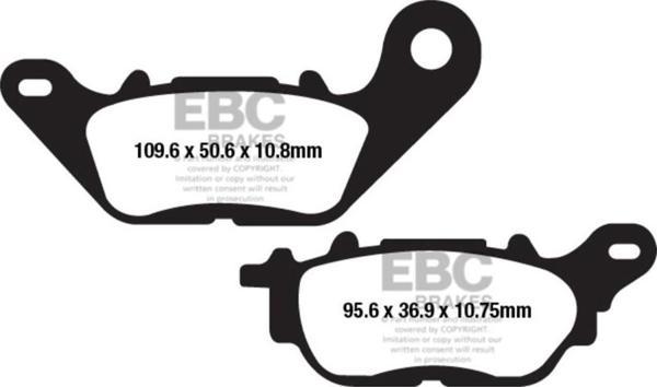EBC FA662V YAMAHA MT25 / R25 15-21 ARKA YARI SİNTER FREN BALATASI - Image 1