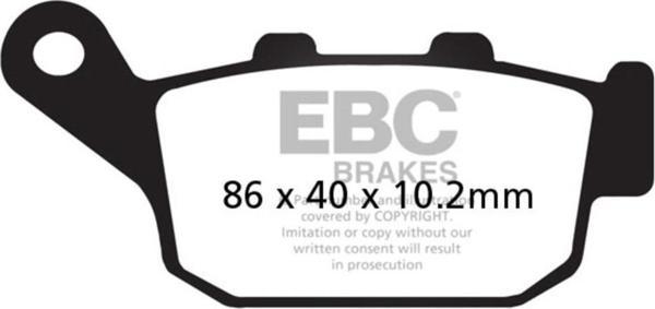 EBC SFA140HH HONDA FORESIGHT 250 00-05 SINTER ARKA FREN BALATASI - Image 1