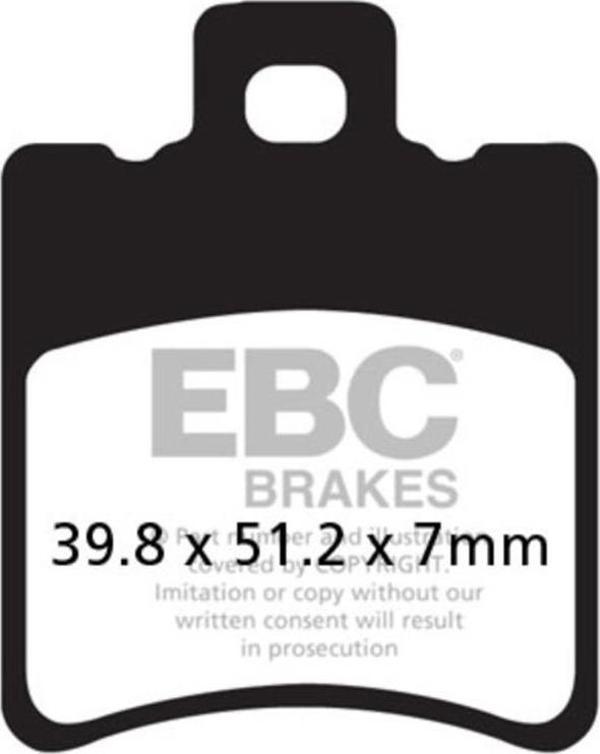 EBC SFA193 APRILIA LEONARDO 125/150 , PIAGGIO ZIP, AEROX100 ÖN FREN BALATASI - Image 1