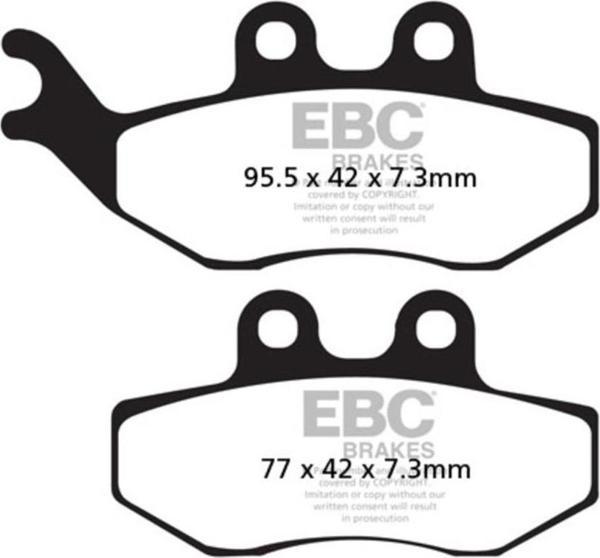 EBC SFA194 PIAGGIO - VESPA GRIMECA CALIPER , YAMAHA XT125 X CARBON ÖN FREN BALATAS - Image 1