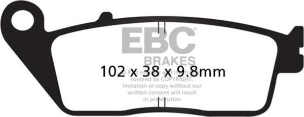 EBC SFA196HH BMW C600/C650 CARBON ÖN FREN BALATASI - Image 1