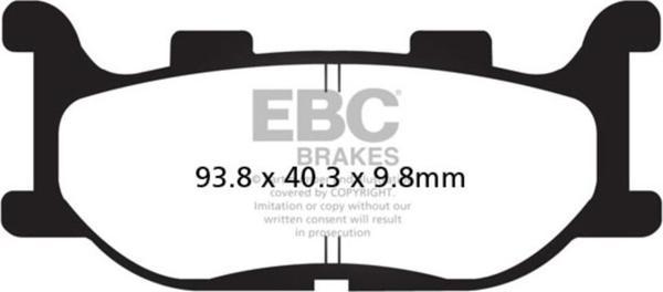 EBC SFA199 YAMAHA MAJESTY 250 , VİRAGO , DRAGSTAR 08-04 ORGANİK ÖN FREN BALATASI - Image 1