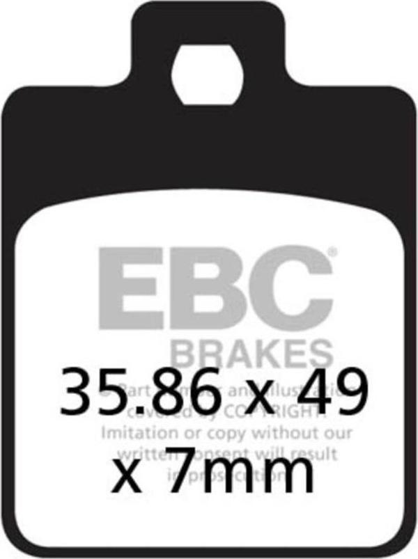 EBC SFA260 SYM SYMPHONY 125SR/ST, VESPA LX/S150 , PEUGEOT TWEET ÖN FREN BALATASI - Image 1