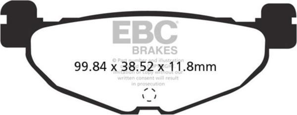 EBC SFA408 SCOOTER FREN BALATASI - Image 1