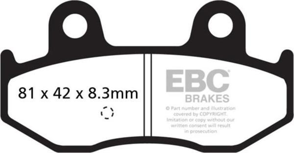 EBC SFA411HH SINTER SCOOTER PERFORMANS BALATASI - Image 1