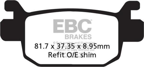 EBC SFA415HH SINTER SCOOTER PERFORMANS BALATASI - Image 1